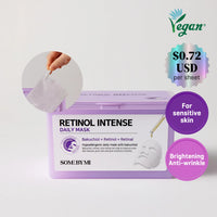 SOME BY MI Retinol Intense Daily Mask Bakuchiol + Retinol + Retinal 30 Sheets / 350 ml