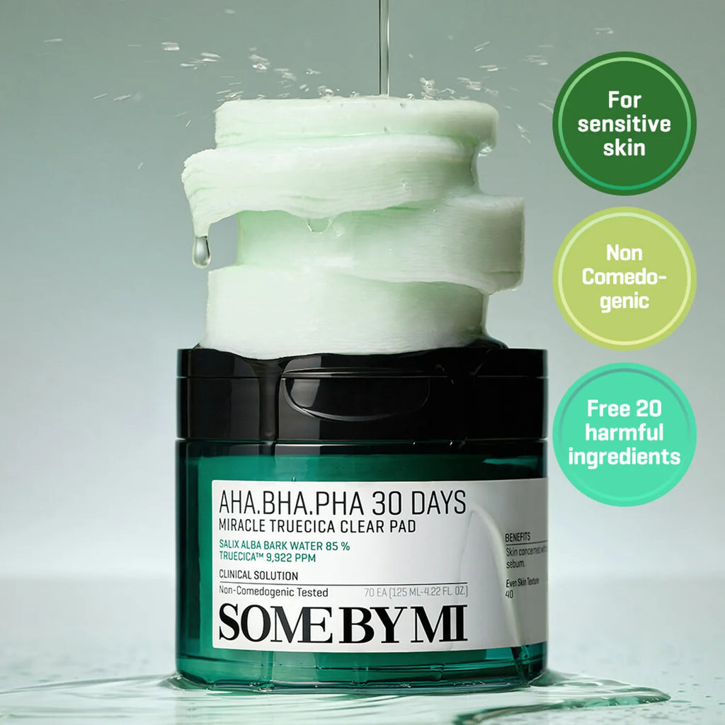 AHA BHA PHA 30 Days Miracle Truecica Clear Pad 70 ea 125ml