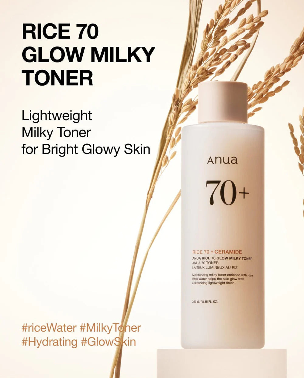 Anua Rice 70 Glow Milky Toner 250ml