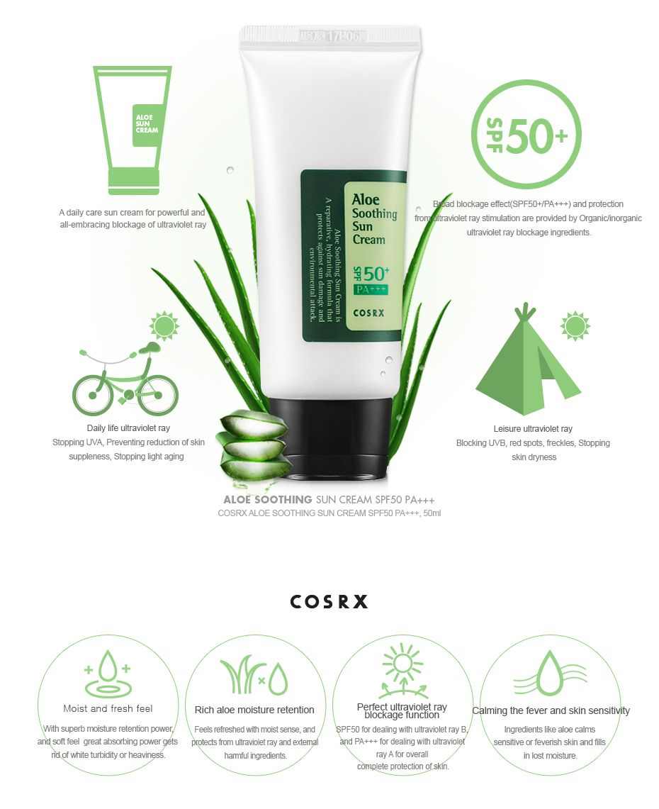 Cosrx Aloe Soothing Sun Screen +50 SPF 50 ml