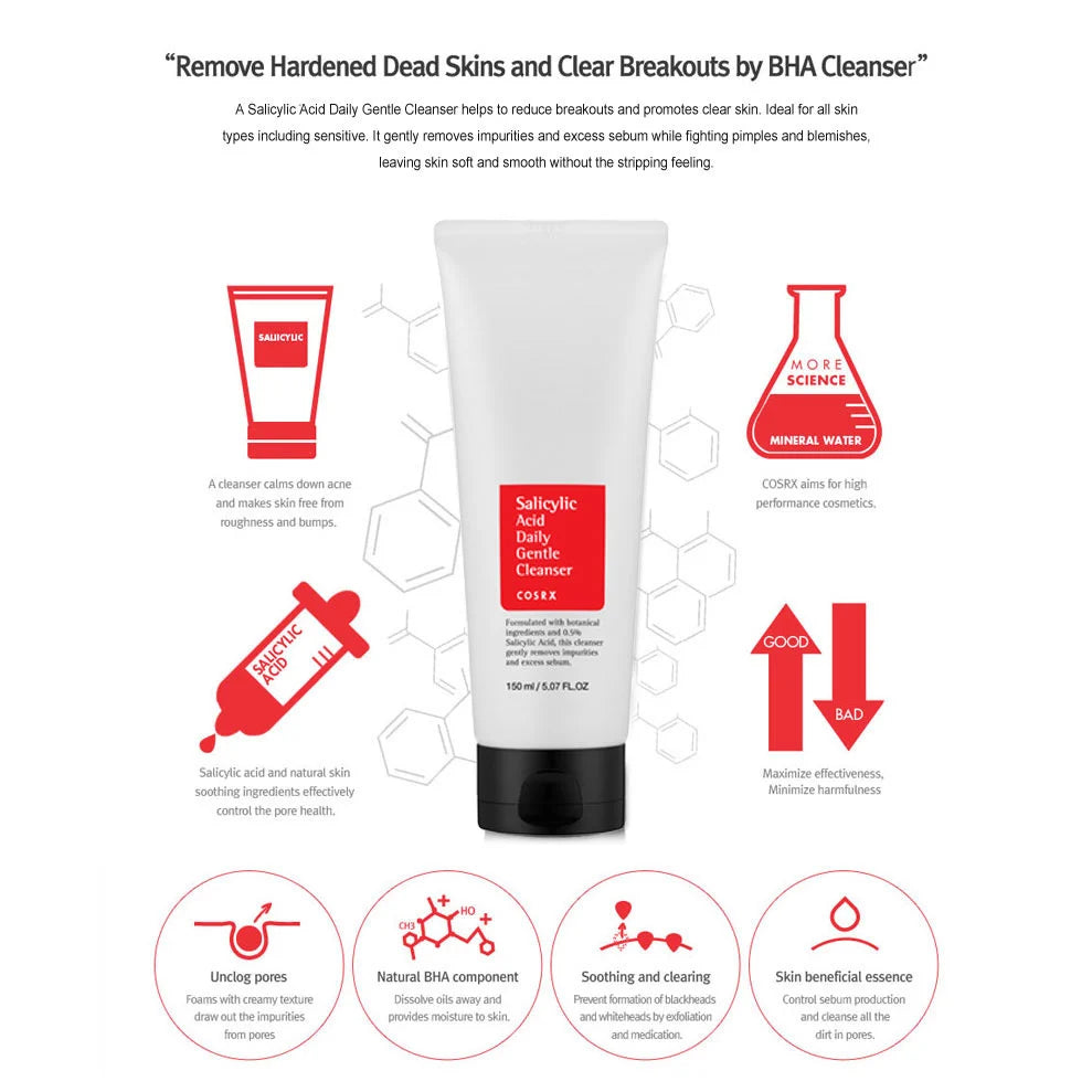 Cosrx Salicylic Acid Daily Gentle Cleanser