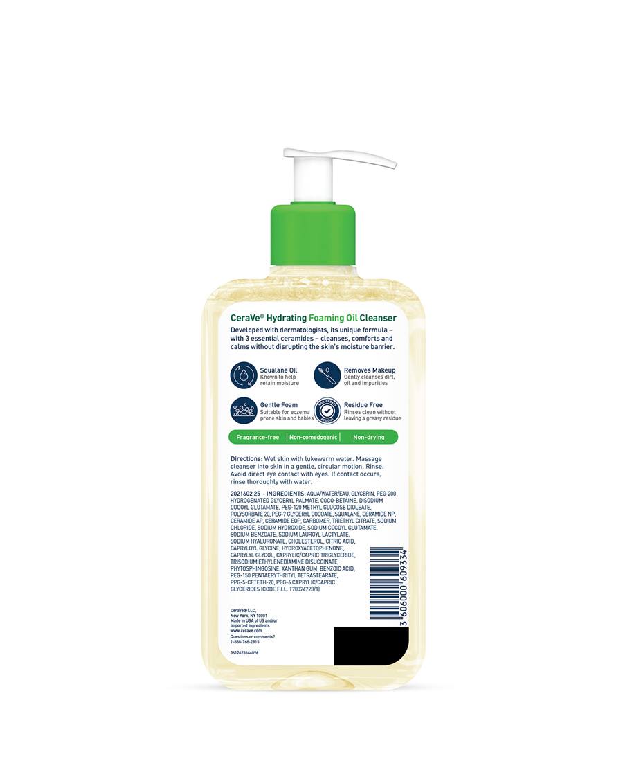 Cerave Hydrating Foaming Oil Cleanser 236 ml