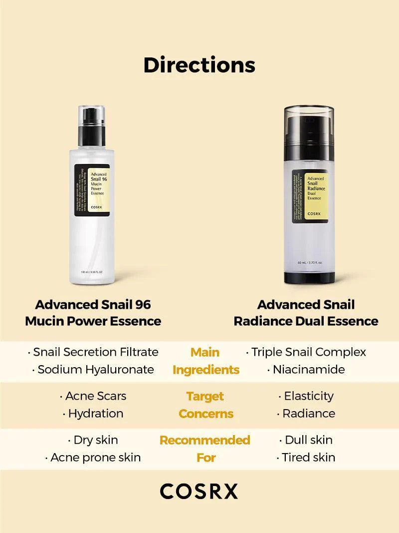 Advanced Snail Radiance Dual Essence 80 ml