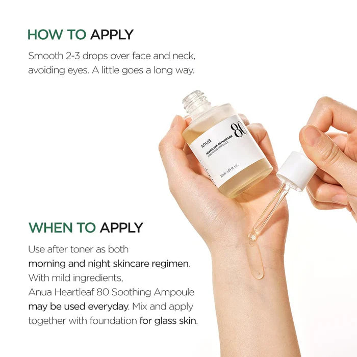 Anua Heartleaf 80 Moisture Soothing Ampoule 30 ml