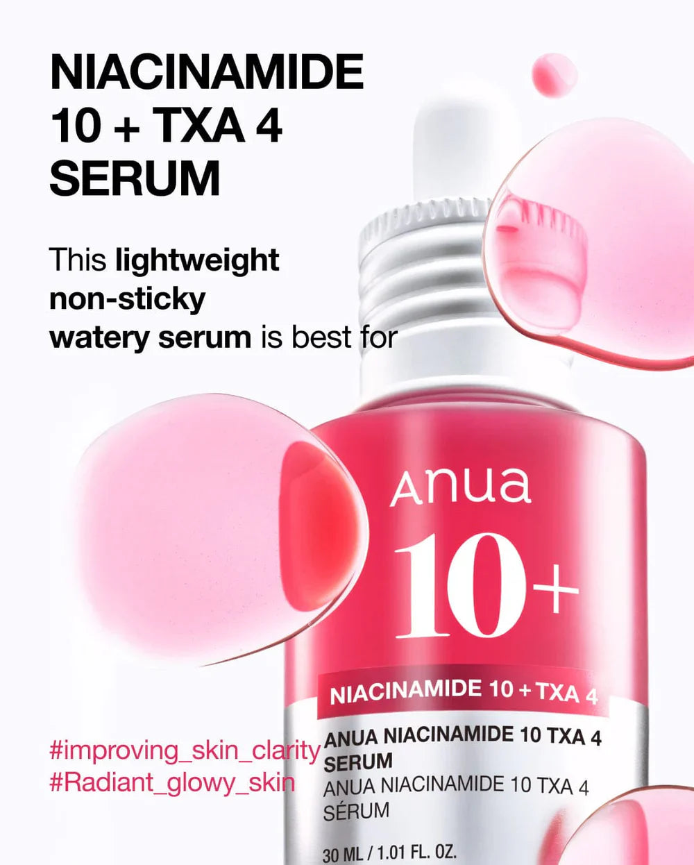 Anua Niacinamide 10% + Txa 4% Serum 30ml