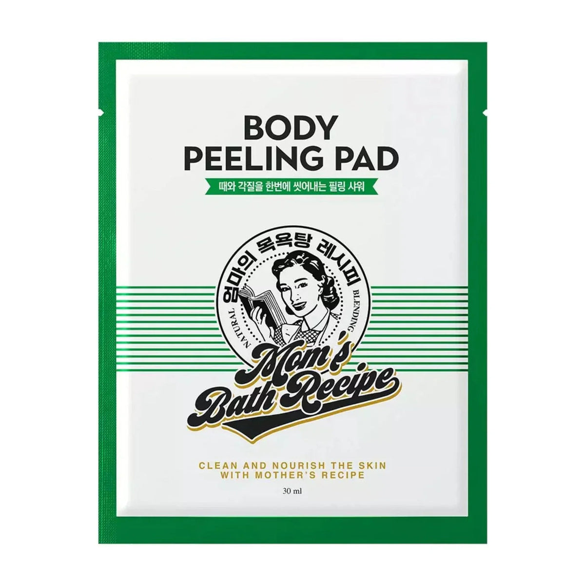Mom's Bath Recipe Body Peeling Pad Green