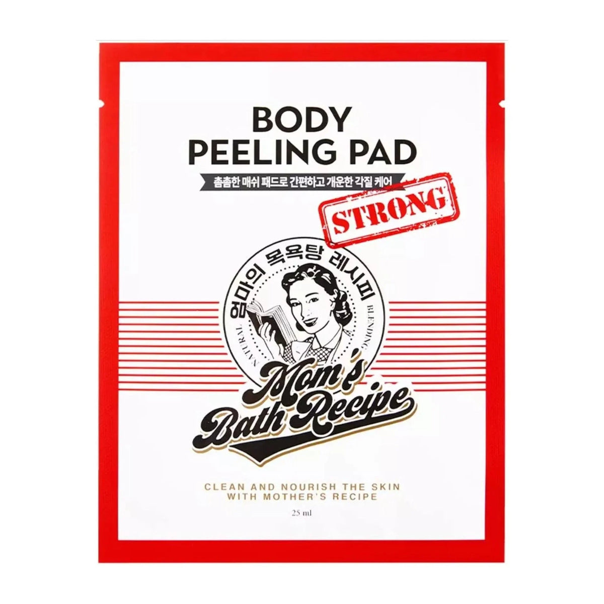 Mom's Bath Recipe Body Peeling Pad Strong